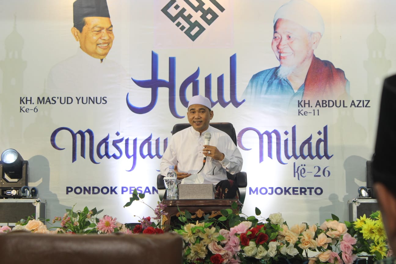 Haul Masyayikh dan Milad ke-26 Al-Amin Mojokerto, Gus Reza Tekankan Pentingnya Adab Santri