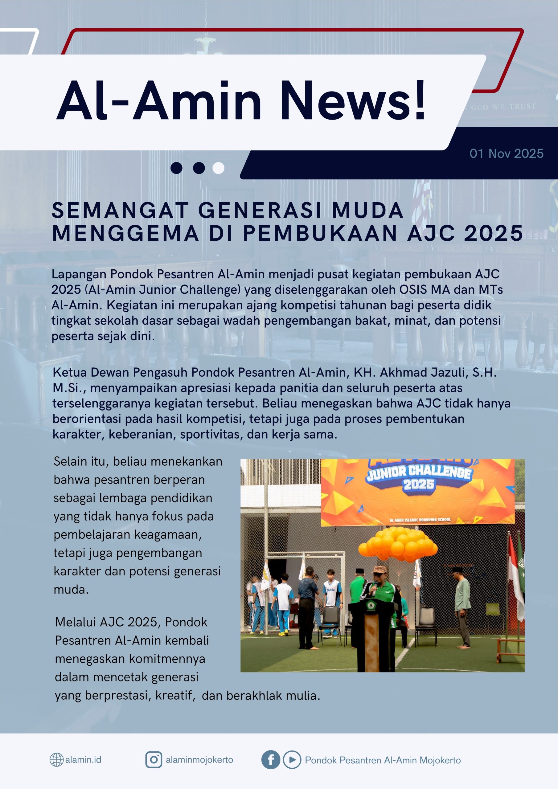 Semangat Generasi Muda Menggema di Pembukaan AJC 2025