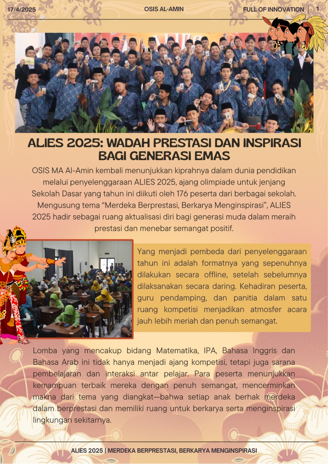 Kegiatan pagi santri